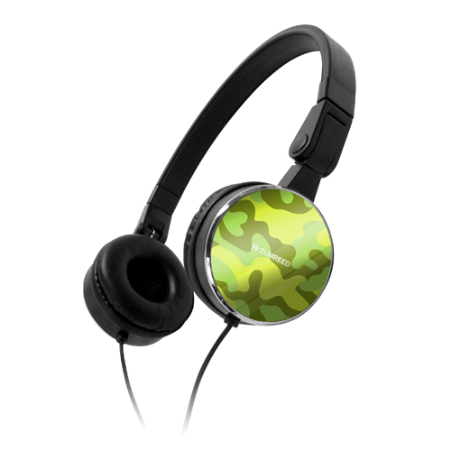 Casques Audio vert Sfit Graphic Camouflage