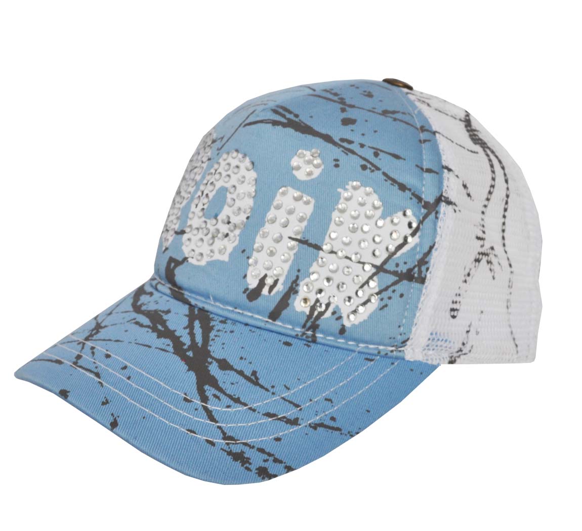 Casquette stylé Eroik bleu/blanc enfant