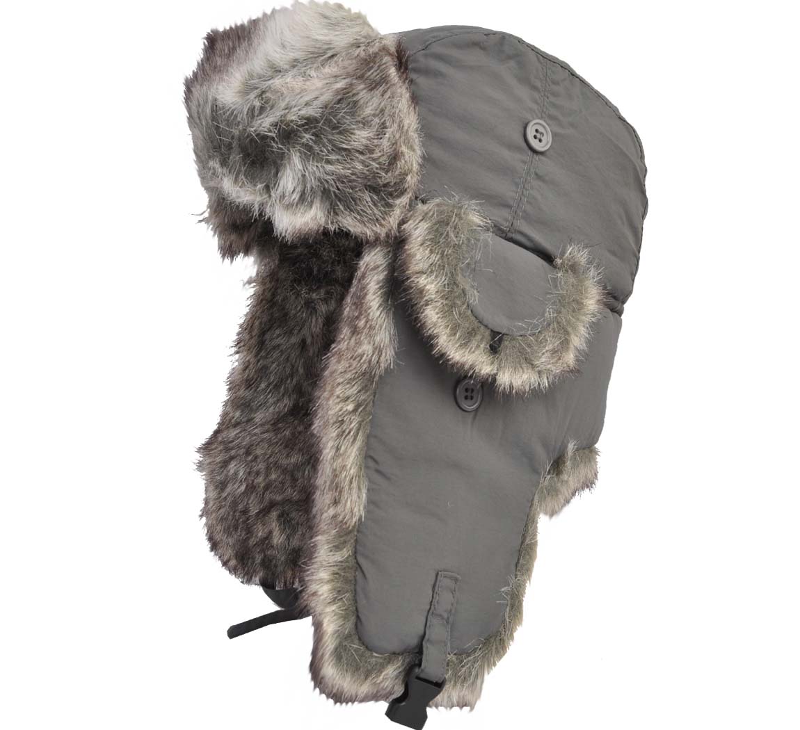 Bonnet Gris Chapka Imper Unie