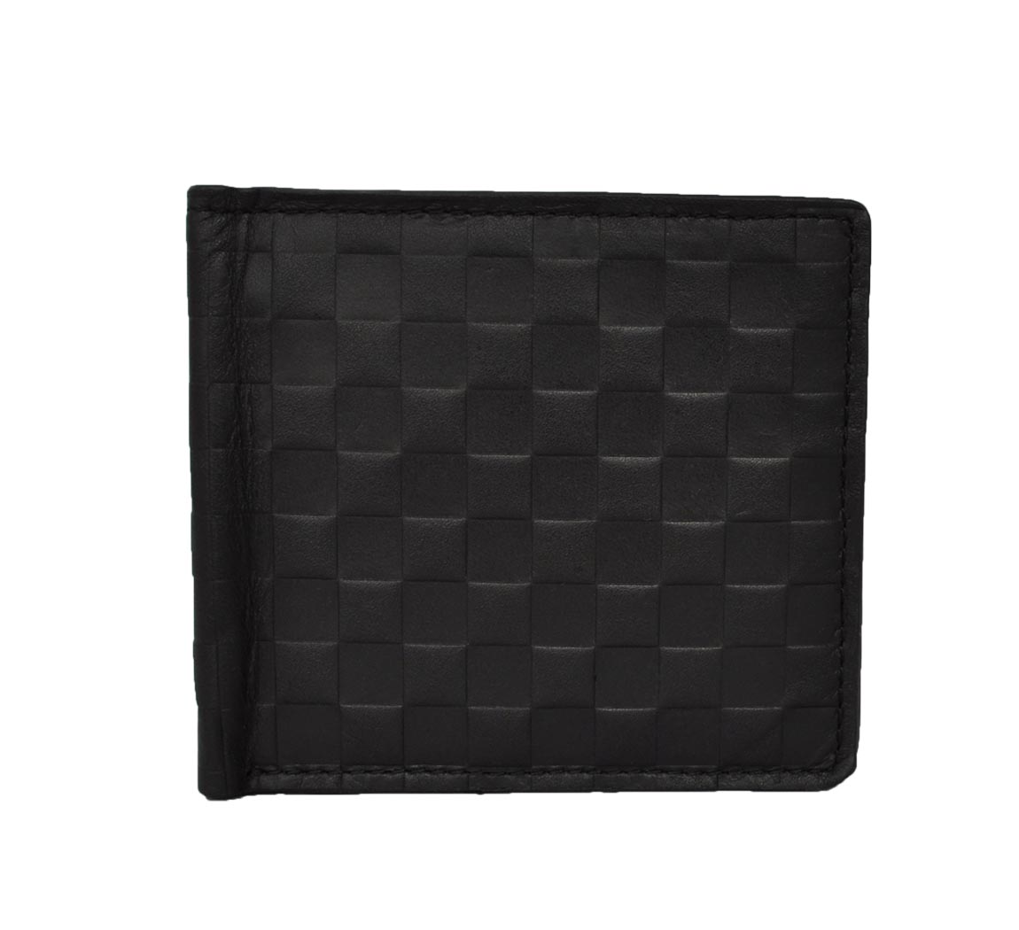 Portefeuille Noir Checkerboard Wallet