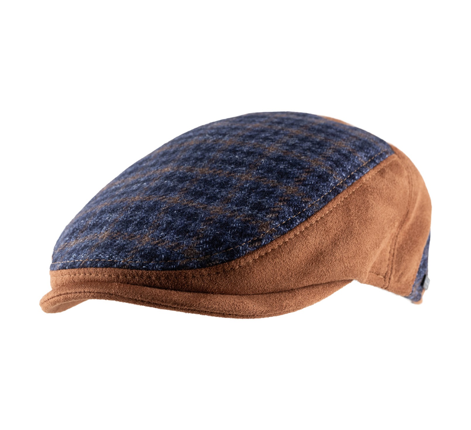 Casquette laine et suède