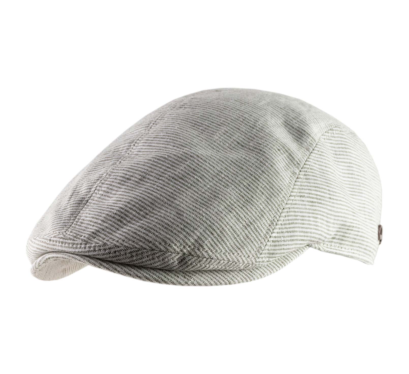 casquette plate rayé