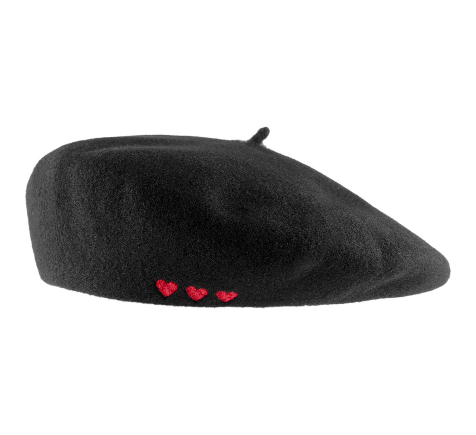 béret cœur brodé  