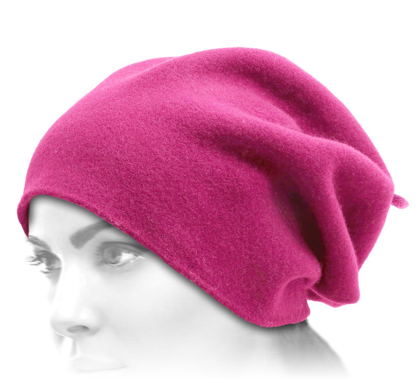 bonnet long Woollen Roll Upp Beret bonnet long Woollen Roll Upp Beret