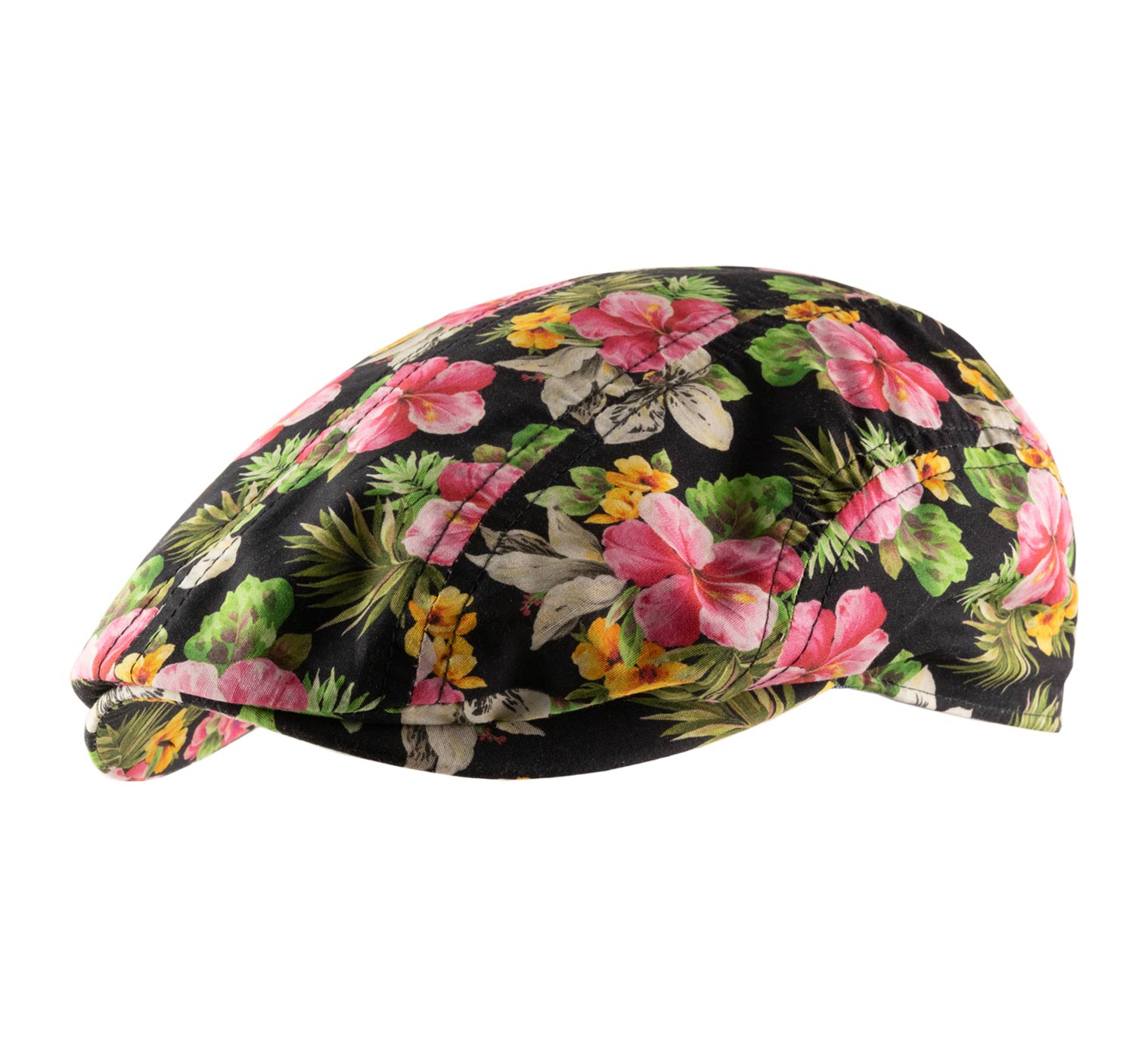 Casquette béret fleurie