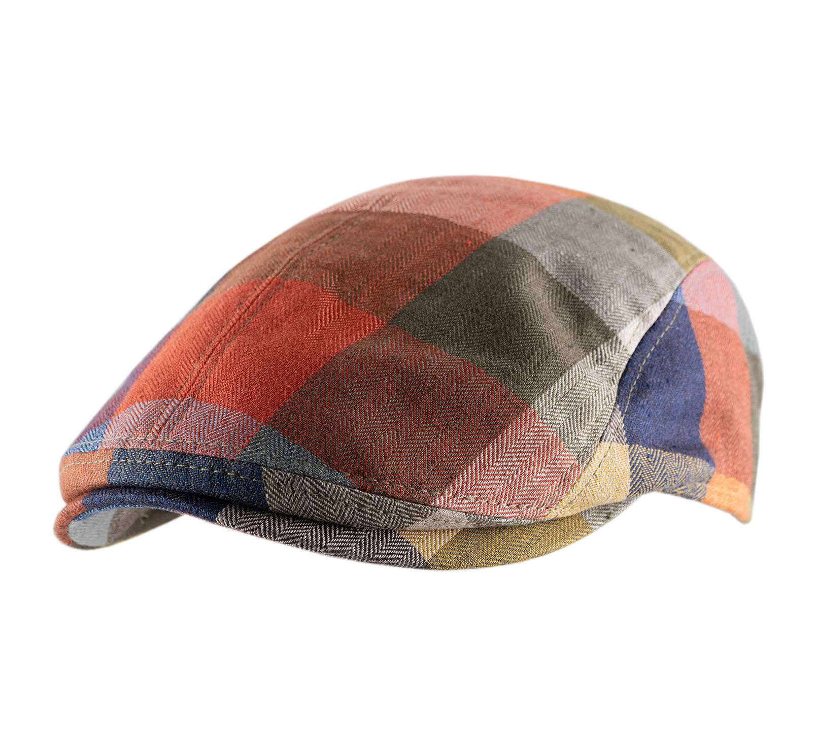 Casquette colorée en lin