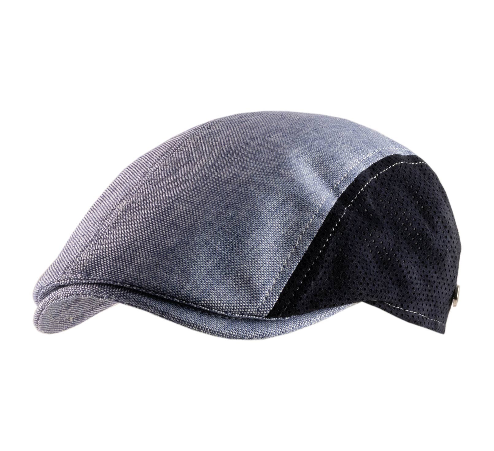 casquette été lin cuir