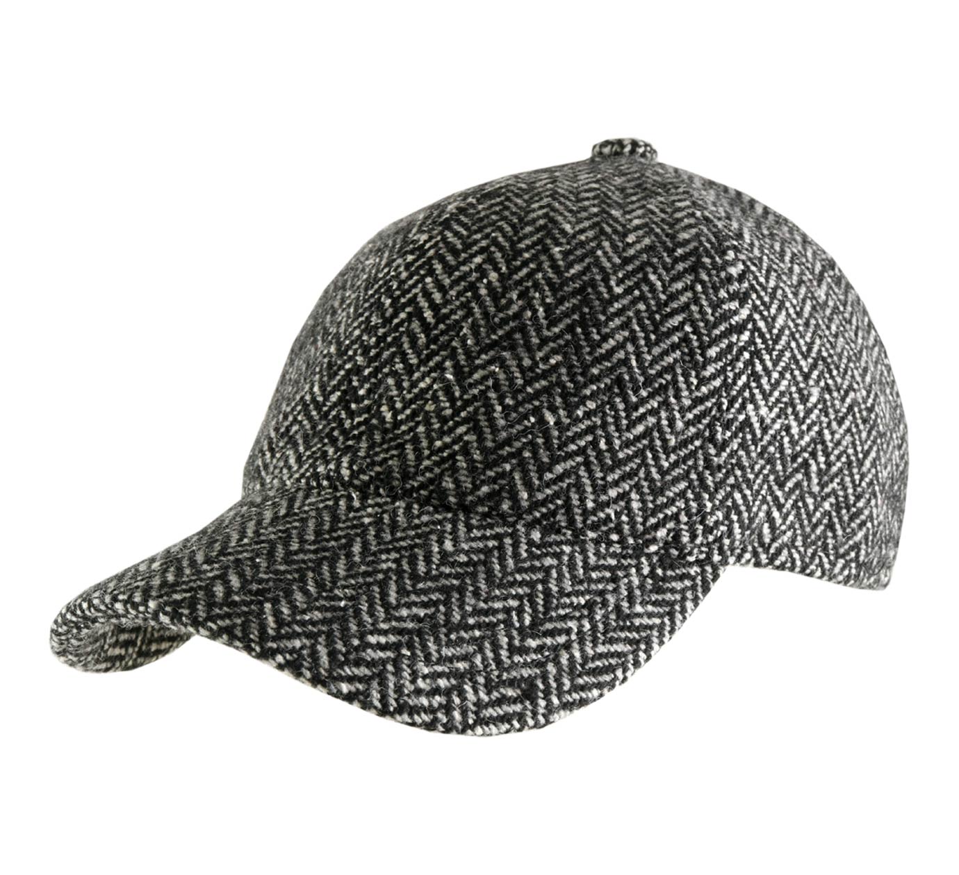 casquette laine à chevrons