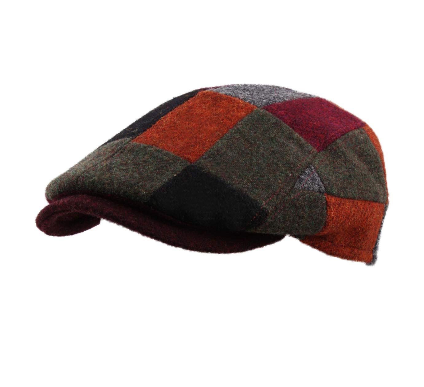 casquette patchwork en laine Flashy casquette patchwork en laine Flashy