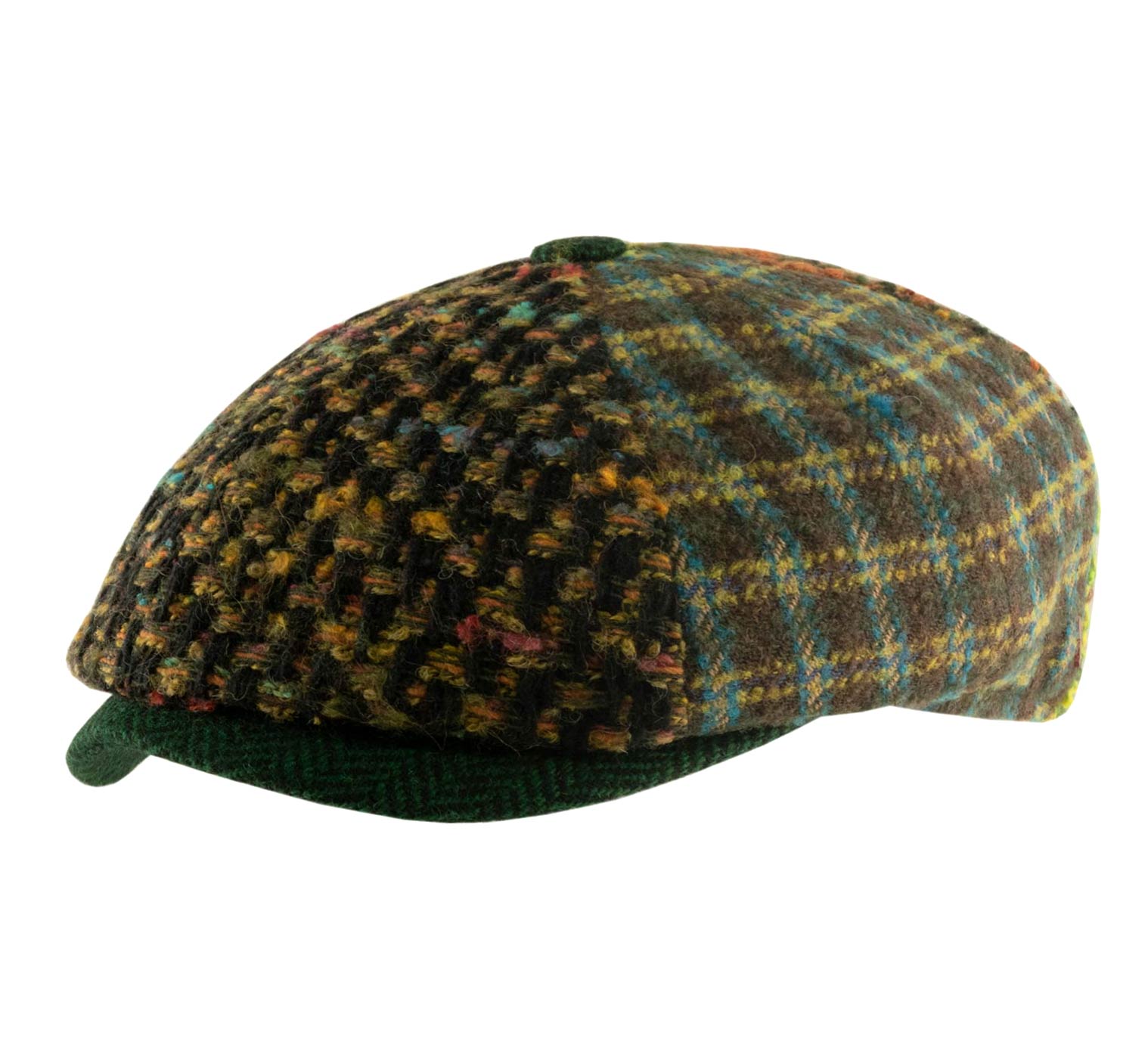 Casquette patchwork laine