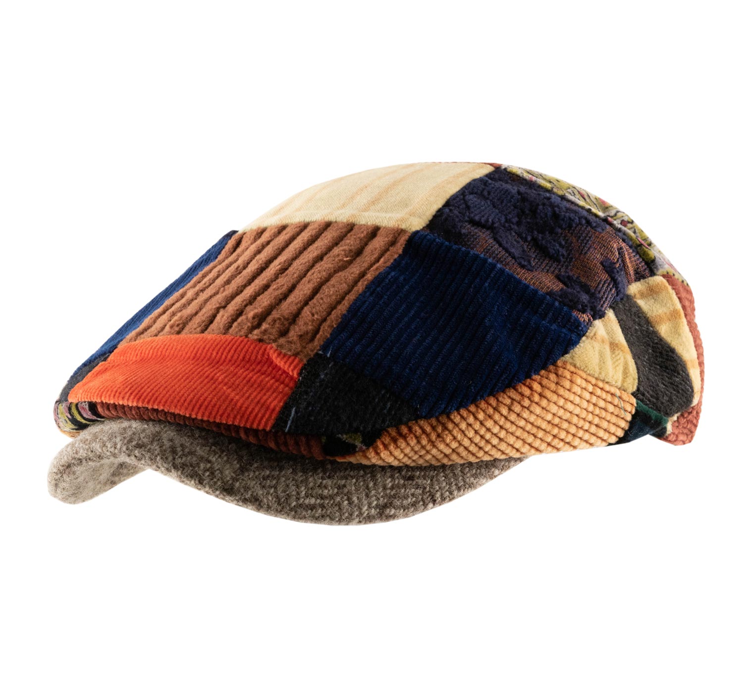 Casquette patchwork laine