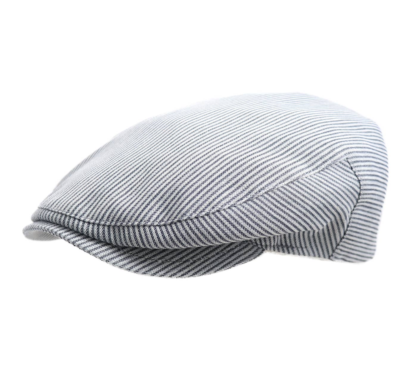 Casquette plate à rayures Adelaïde motif Casquette plate à rayures Adelaïde motif