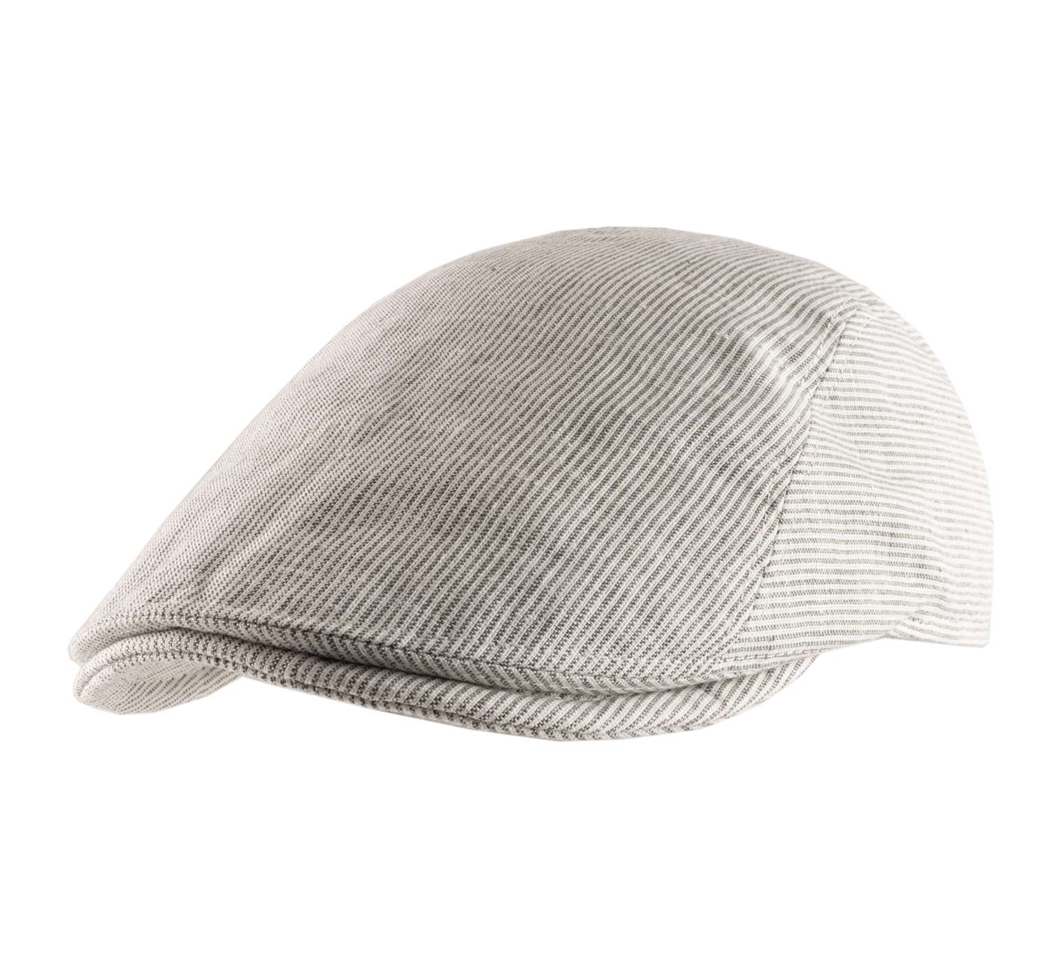 Casquette plate en lin