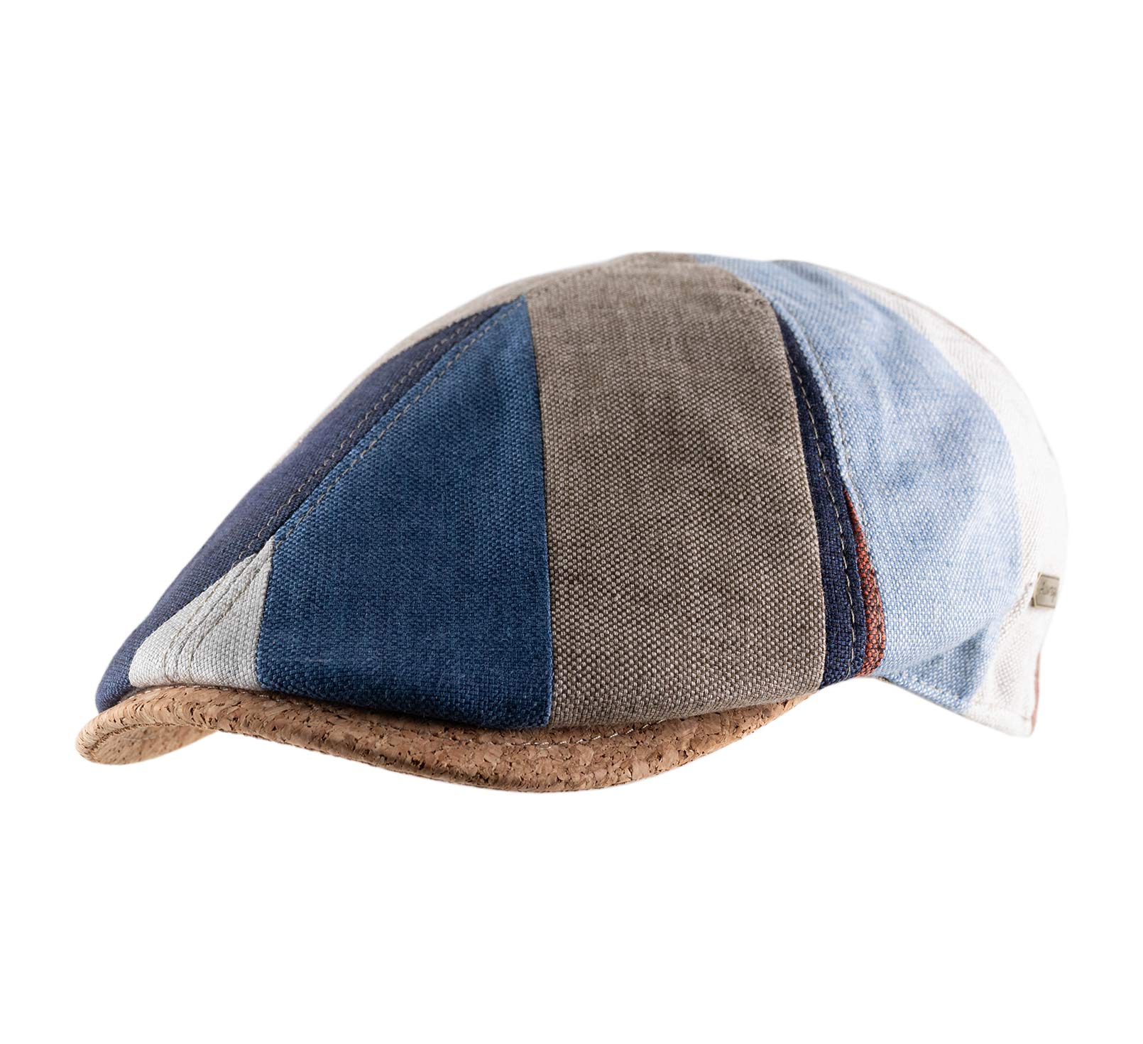 Casquette plate patchwork