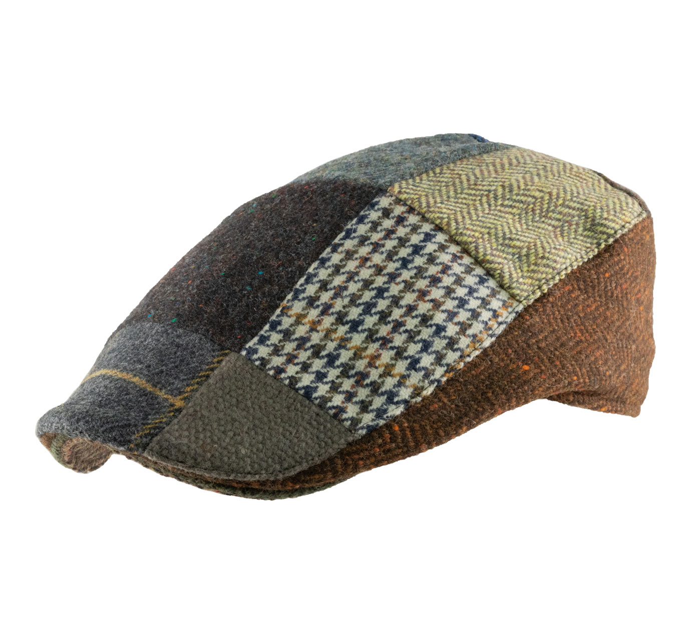 Casquette plate patchwork