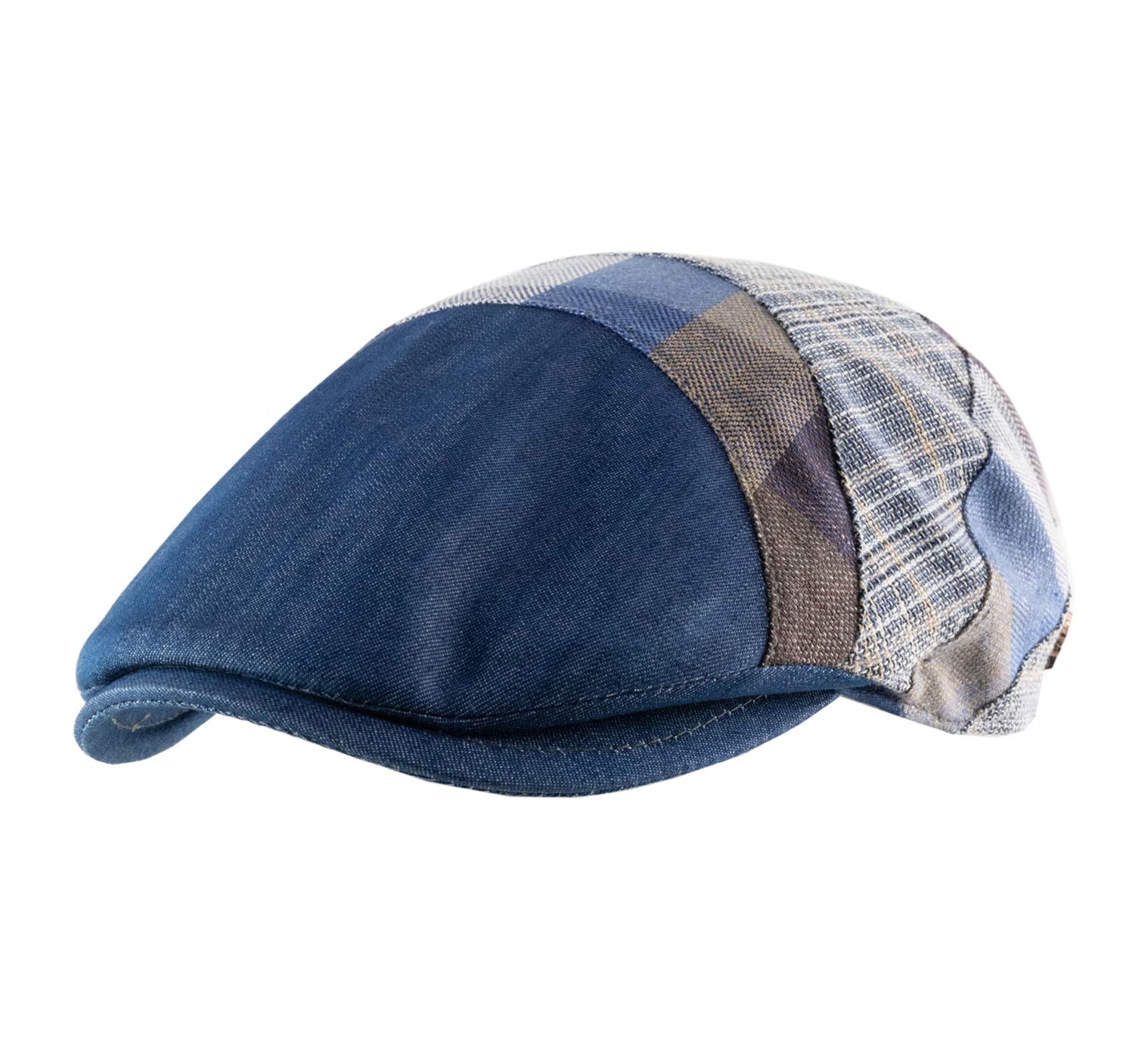 Casquette plate patchwork