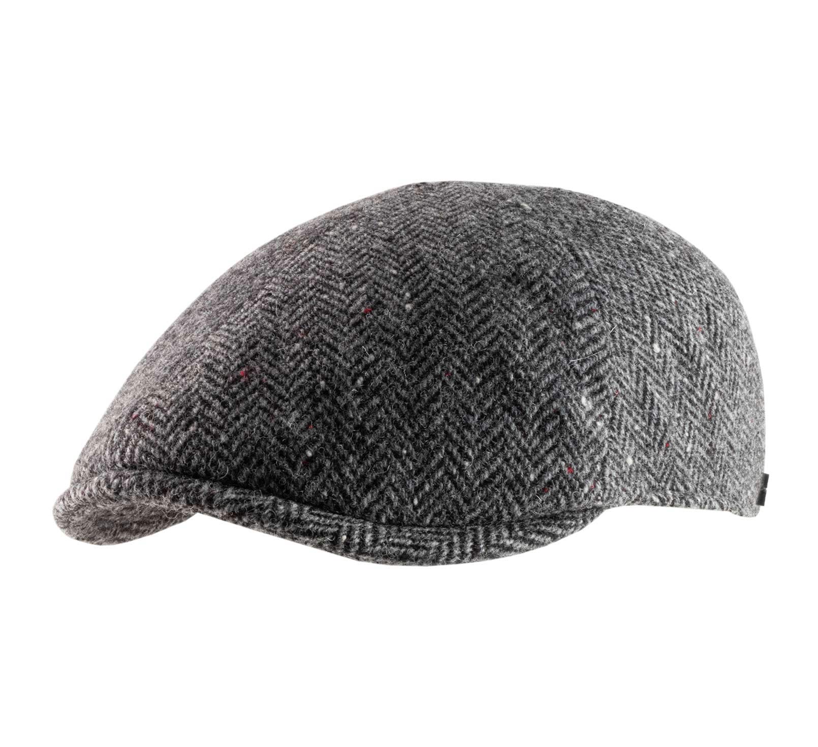 Casquette plate tweed