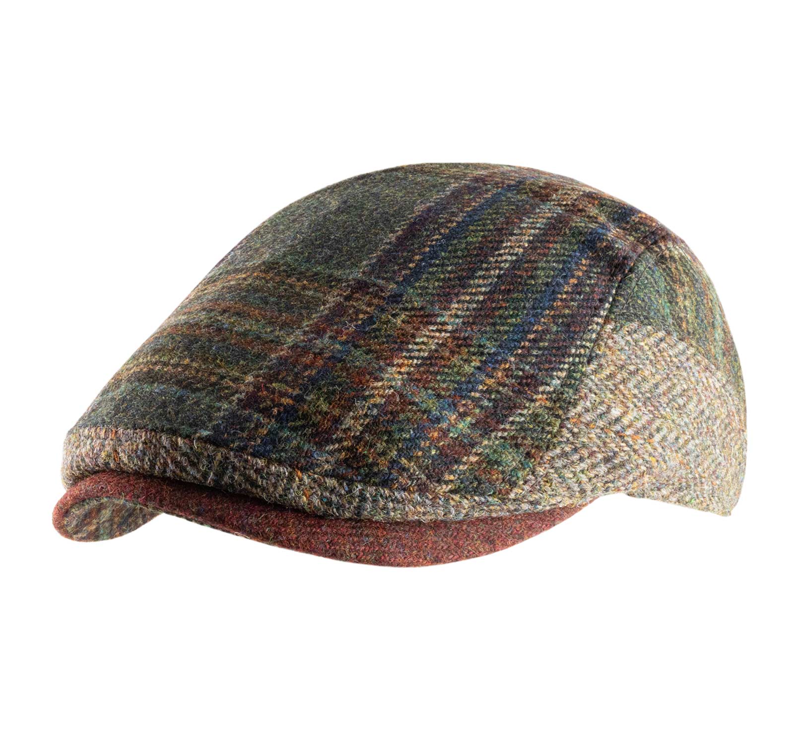 casquette plate tweed imperméable 