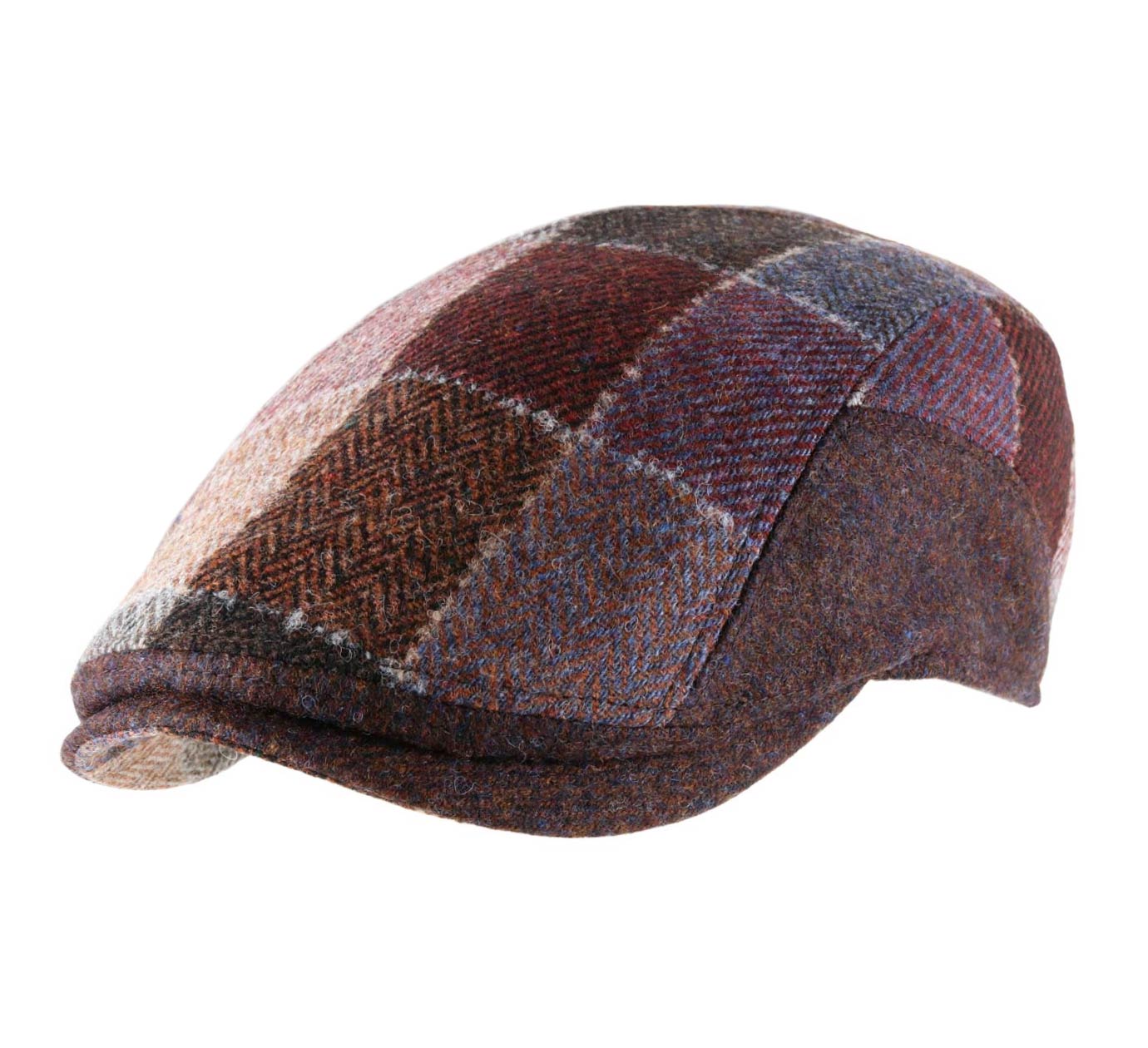 casquette laine patchwork