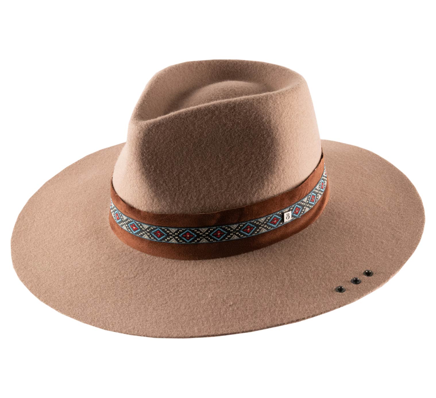 Chapeau Traveller feutre Imperméable , BCBG couture, Alicien Marron