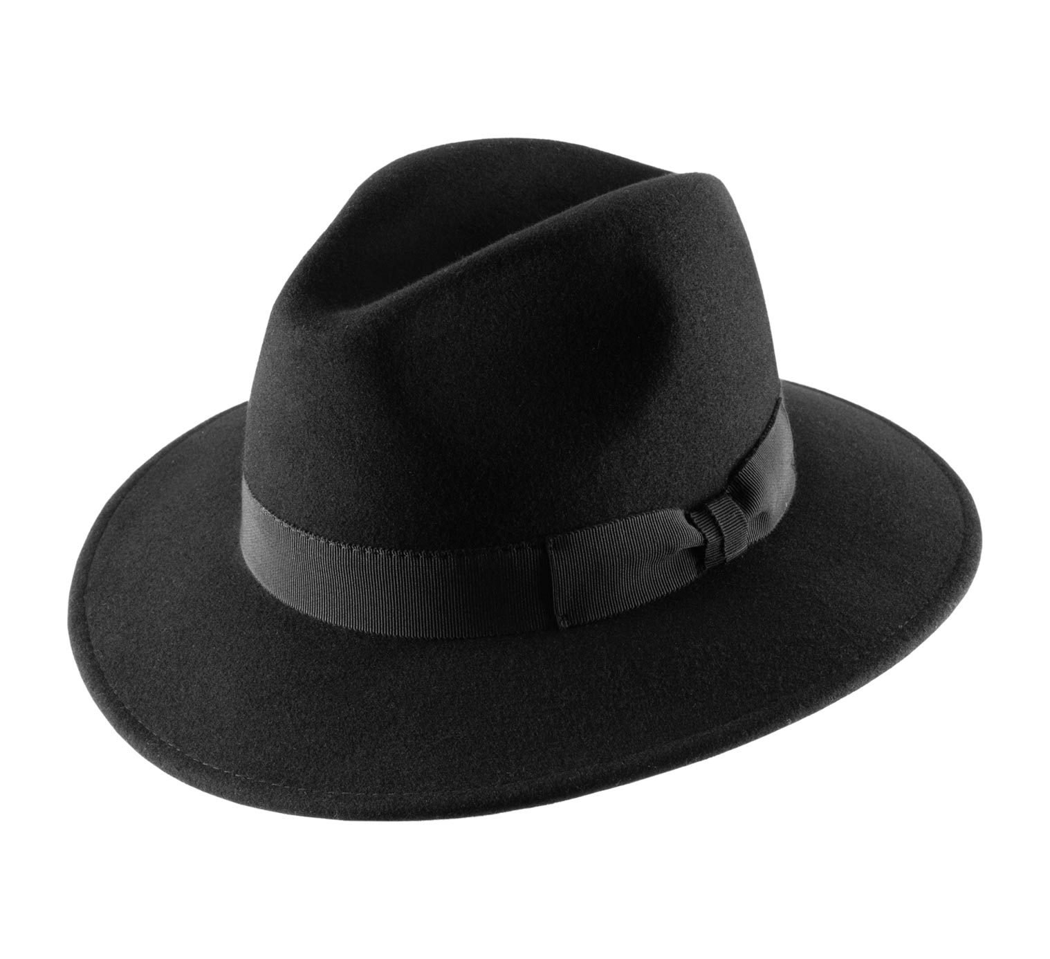 Classic Italy - Chapeau Melon Feutre Homme ou Femme Classic Melon - Taille  59 cm - Noir