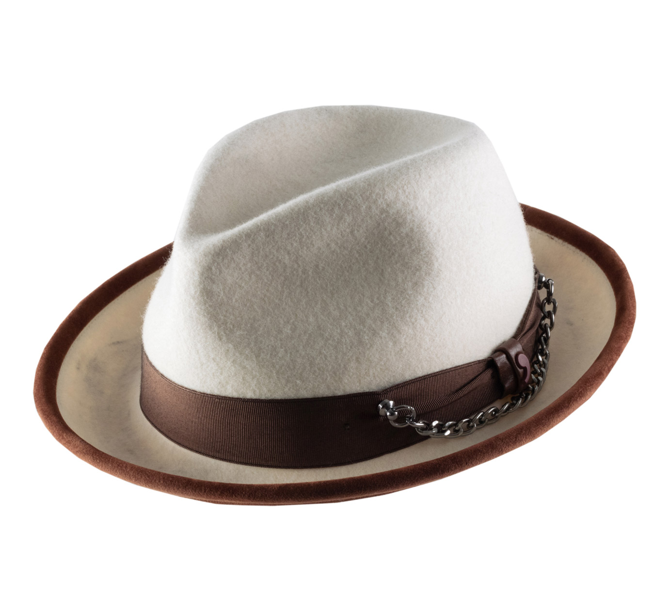 Chapeau feutre blanc