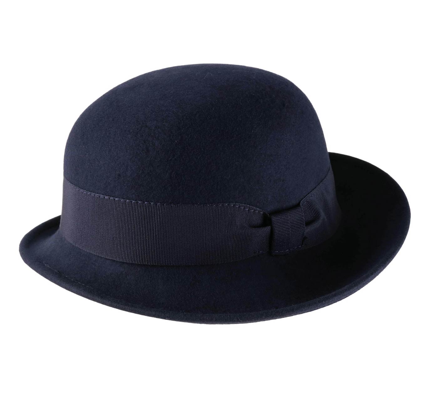 Chapeau Melon En Feutre De Laine - Taille 58 Cm - Noir - Fabriqué En Italie - Classique Et élégant