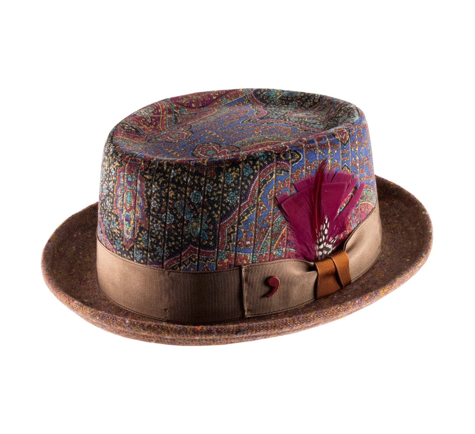 chapeau porkpie velours
