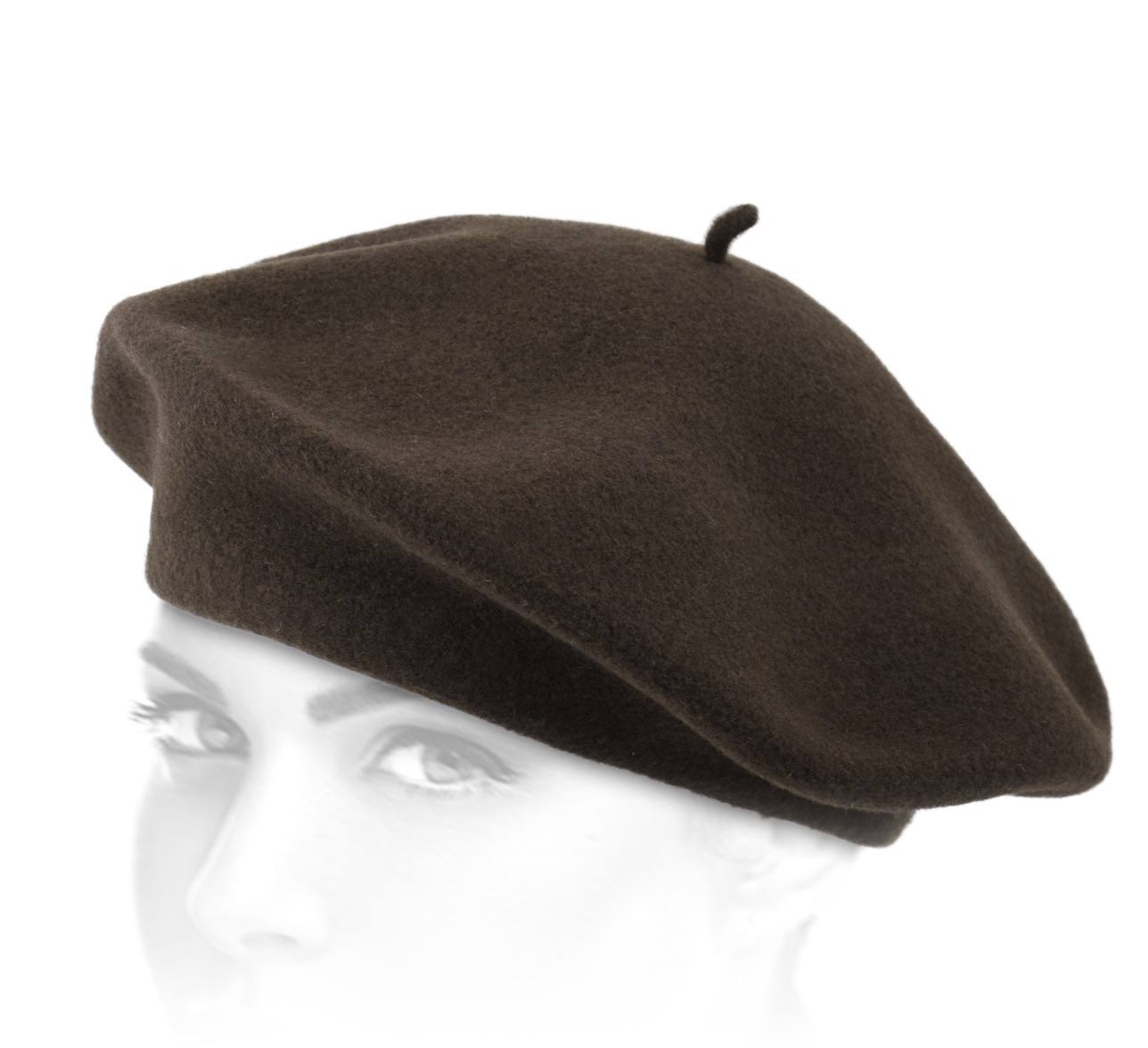 Casquette et Béret Marron Béret laine Casquette et Béret Marron Béret laine