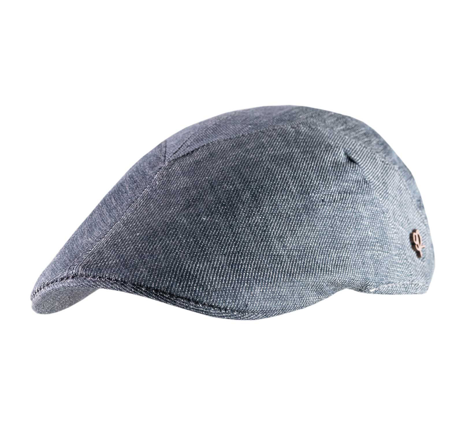 casquette bec de canard lin