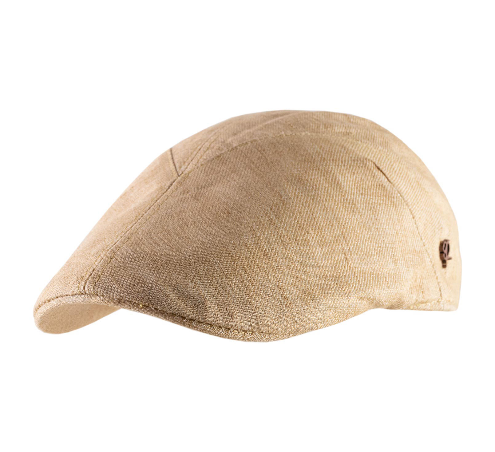 casquette bec de canard lin