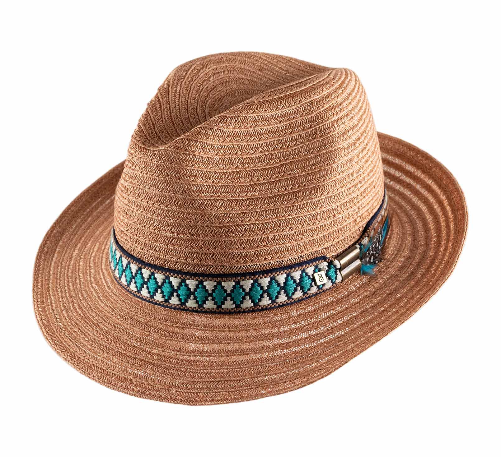 chapeau trilby paille abaca