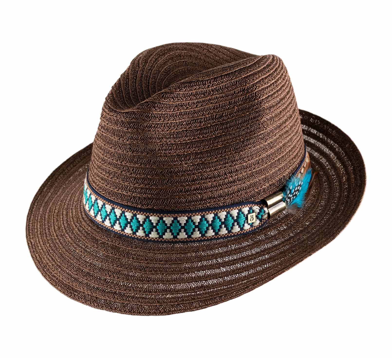 chapeau trilby paille abaca