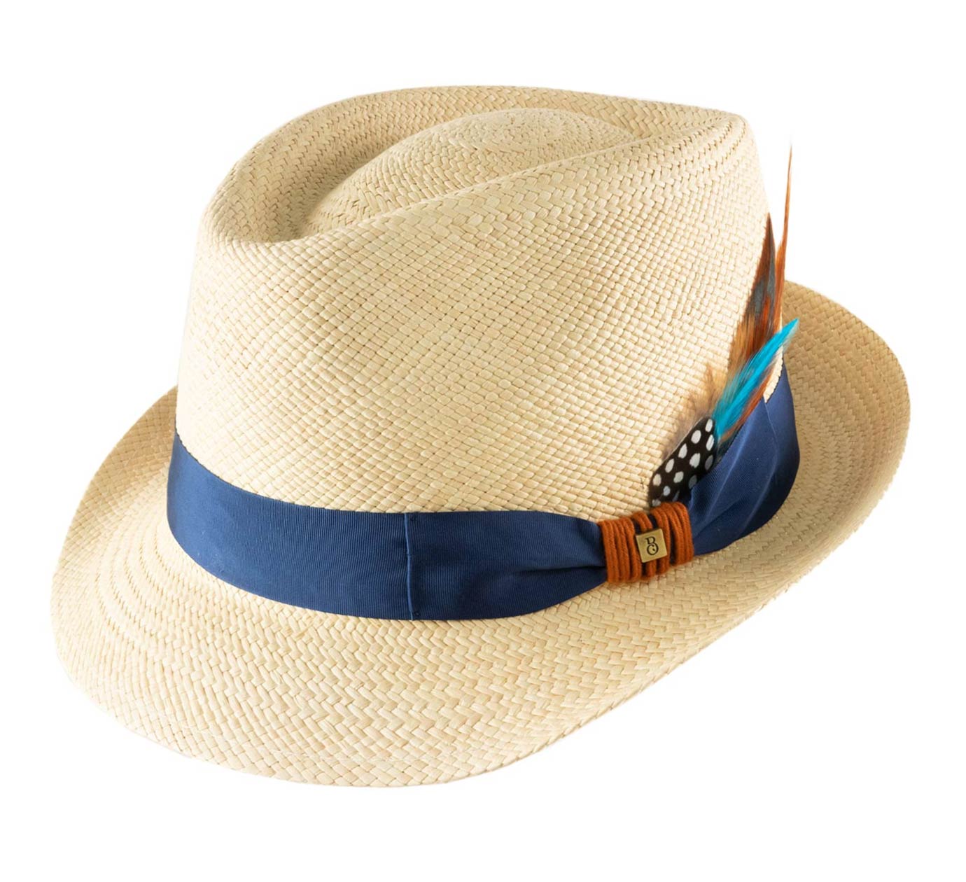 Chapeau trilby tressé sable homme