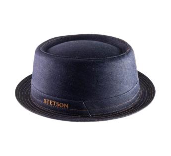 chapeau denim jean Sustainable Pork Pie Denim