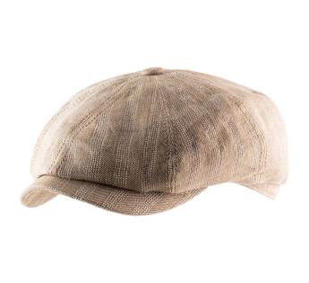 Casquette beret en lin Hatteras Linen Stripe