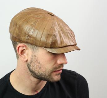 casquette cuir stetson Eel Leather Flat