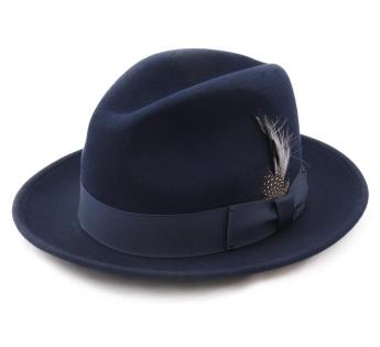 Bailey of Hollywood Blixen Fedora Hat Wool Felt Black Wool Hat Bogart Hat New
