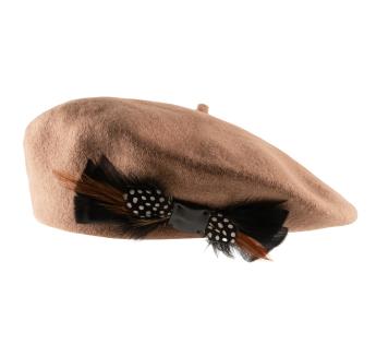 beret femme plume Etcharry