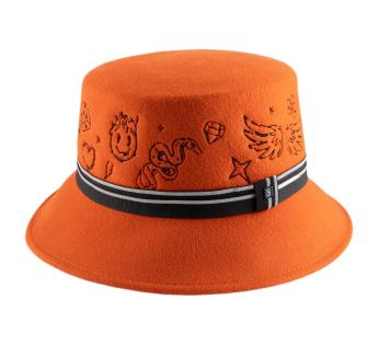 Casquette Ajustable Imperia Orange - Bretelles Bambou - Taille Unique