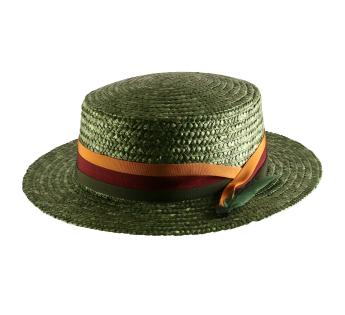 Canotier vert Alix