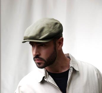 casquette béret imperméable Classic Flatcap Wax