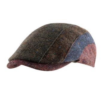 Homme Béret Chapeau Casquette Plate Automne Hiver Chaud Laine Gris