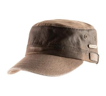 Casquette laine marron foncé Water-Repellent doublée coton Göttmann - Kausia