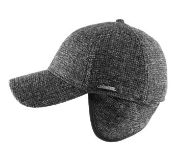 Casquette laine noire grise classe, casquette baseball hiver livré 48h