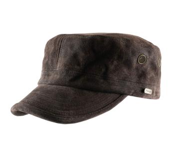 Casquette plate Stetson noir - redding cowhide dark par Stetson.