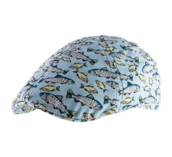  Texas Allover Fish Flat Cap