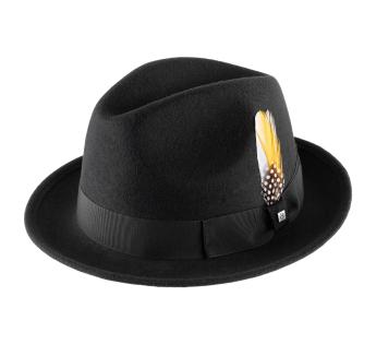 Chapeau Fedora Homme Femme En Feutre - Trilby Rétro à Bord Court, Style Vintage Jazz