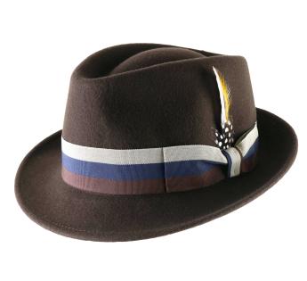Chapeau trilby plume César