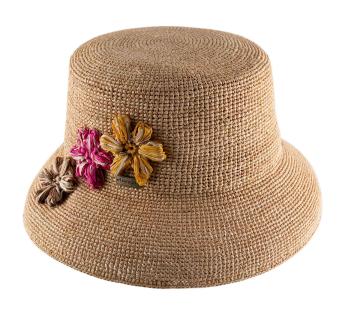 Chapeau raphia femme Fiora Raphia Crochet